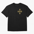Quinas Portugal Gold B Oversized T-Shirt Cheer for FIFA World Cup 2026 Group Stage for Fans of Haaland and England, France and Netherlands, Bringing Match Day Excitement, Supporter Culture, Golden Goals and Global Football Passion; Great for Watch