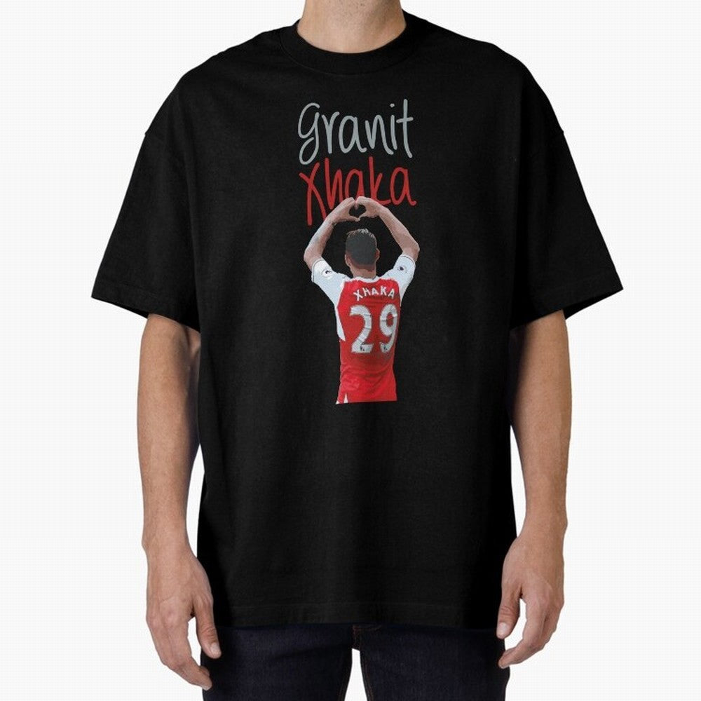Granit Xhaka Oversized T-Shirt Relive Legendary Nights from FIFA World Cup 2026 Group Stage Spirit, Connected to France and Portugal, Neymar, Supporter Pride, Iconic Celebrations, Legendary Names and Global Match Day Energy; Ideal for Fans Who