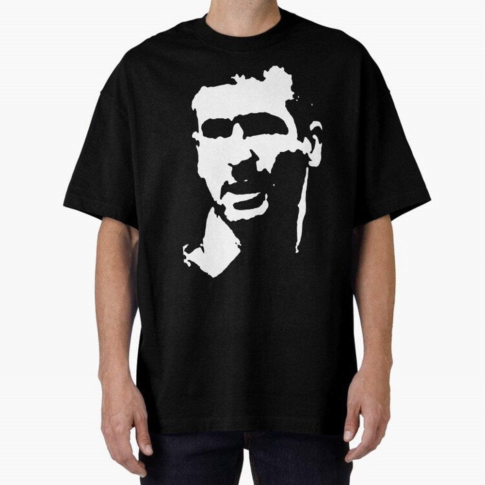 Eric Cantona Manchester Football Legend Oversized T-Shirt Capture FIFA World Cup 2026 USA Canada Mexico Spirit, Filled with France and Portugal, Messi and Cristiano Ronaldo, Fan Favorite Moments, National Team Passion, Big Match Drama and Soccer