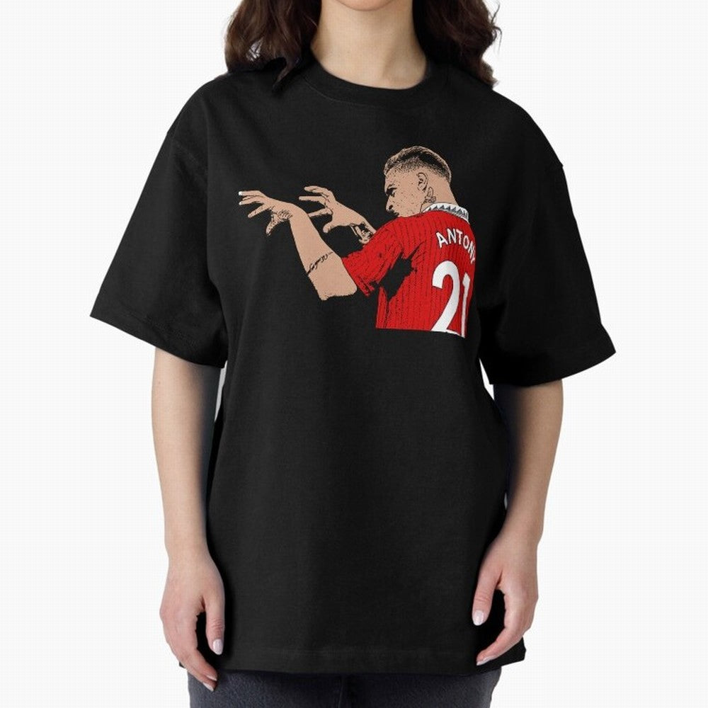 Antony Oversized T-Shirt Carry the Dream of FIFA World Cup 2026 Spirit, Capturing England, Messi and Cristiano Ronaldo, Fan Favorite Moments, National Team Passion, Big Match Drama and Soccer History; Great for Watch Parties, Sports Bars, Family