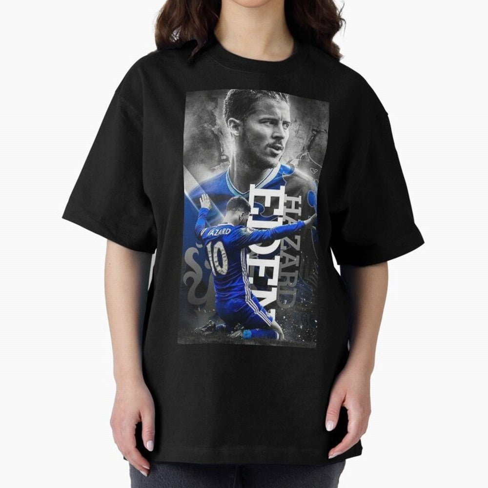 Eden Hazard Oversized T-Shirt Show Your Love for FIFA World Cup 2026 Group Stage Spirit, Made for England, France and Netherlands, Cristiano Ronaldo, Classic Soccer Heritage, Championship Pressure, Fan Loyalty and International Pride; Perfect for