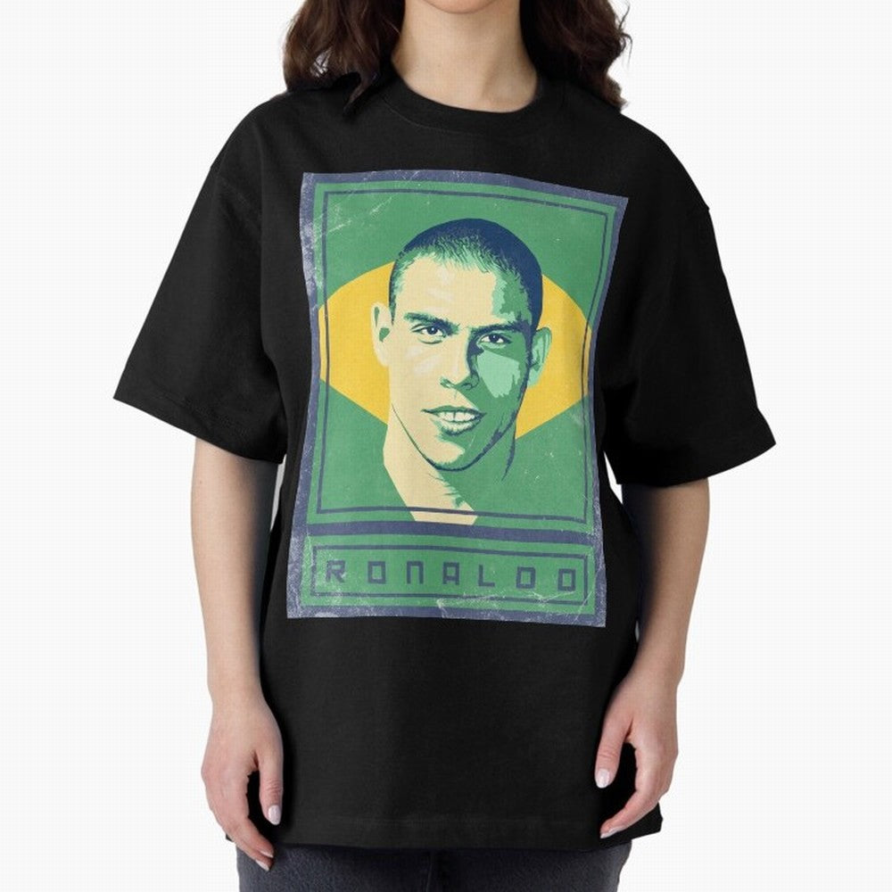 Ronaldo Brasil Oversized T-Shirt Bring Legendary Rivalry Energy to FIFA World Cup 2026 USA Canada Mexico Spirit, Filled with Portugal, Spain and Germany, CR7 and Messi, Football Festival Excitement, Trophy Ambitions, Country Rivalries and Star
