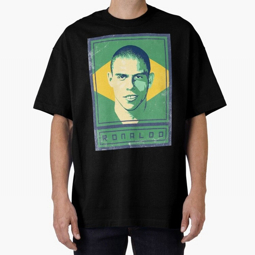 Ronaldo Brasil Oversized T-Shirt Bring Legendary Rivalry Energy to FIFA World Cup 2026 USA Canada Mexico Spirit, Filled with Portugal, Spain and Germany, CR7 and Messi, Football Festival Excitement, Trophy Ambitions, Country Rivalries and Star