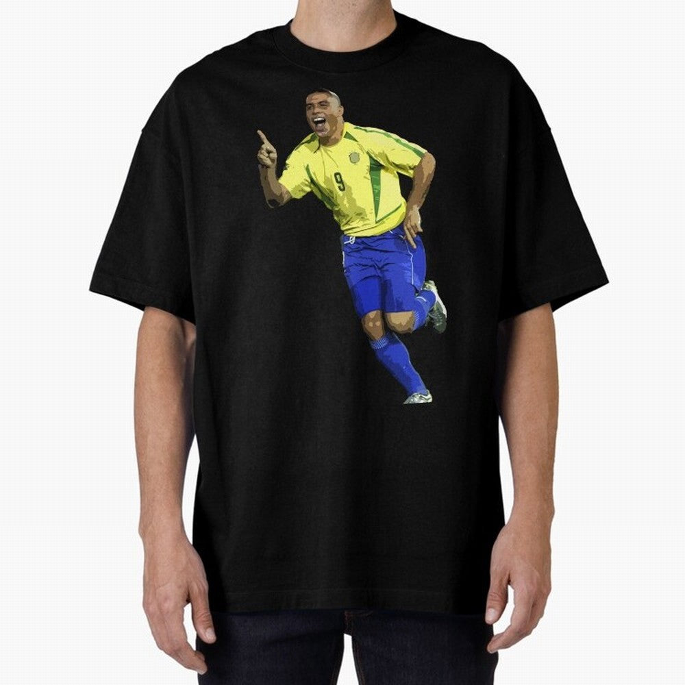 Ronaldo Nazario Oversized T-Shirt Turn Up for FIFA World Cup 2026 for Fans of Messi and Cristiano Ronaldo and England, Bringing Football Passion, Legendary Performances, Festival Vibes and Supporter Community; Ideal for Football Dads, Football