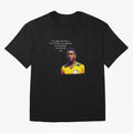 Pele Quote Oversized T-Shirt Support Your Favorite Stars during FIFA World Cup 2026 for Fans of Mbappe and Neymar and France and Portugal, Bringing Soccer Culture, Superstar Moments, National Team Dreams and Competitive Fire; Perfect for People Who