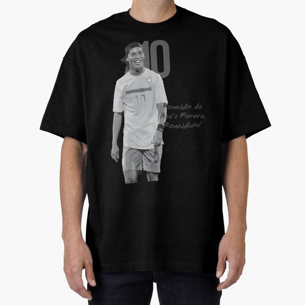 Ronaldo de Assis Moreira Ronaldinho Oversized T-Shirt Embrace Global Football Passion for FIFA World Cup 2026 USA Canada Mexico, Capturing Messi, Neymar and Mbappe, Brazil, Portugal and Argentina, Champion Mindset, Group Stage Buzz, Knockout