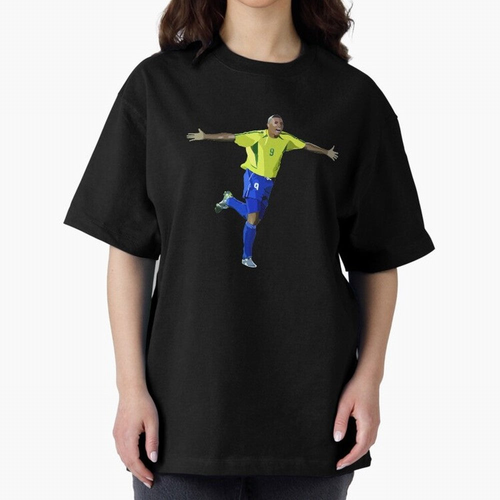 Brazilian Legend Ronaldo Oversized T-Shirt Capture the FIFA World Cup 2026 Journey through Messi and Cristiano Ronaldo Highlights, Argentina Pride, Champion Mindset, Group Stage Buzz, Knockout Tension and Passionate Fan Culture; Perfect for