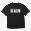 Dios Oversized T-Shirt Celebrate Fan Culture around Match Day Hype around FIFA World Cup 2026, Messi and Cristiano Ronaldo, Netherlands, Global Supporter Spirit, Legendary Goals, National Colors and Tournament Celebration; Made for Die Hard