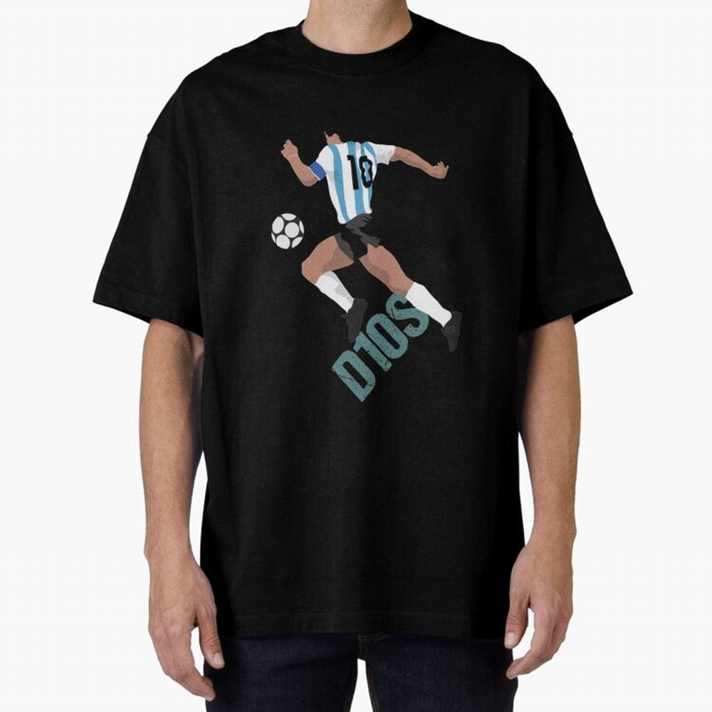 D10S Oversized T-Shirt Fuel FIFA World Cup 2026 USA Canada Mexico Centered on CR7, France Energy, Football Passion, Legendary Performances, Festival Vibes and Supporter Community; Ideal for Football Dads, Football Moms, Friends, Collectors and Fans