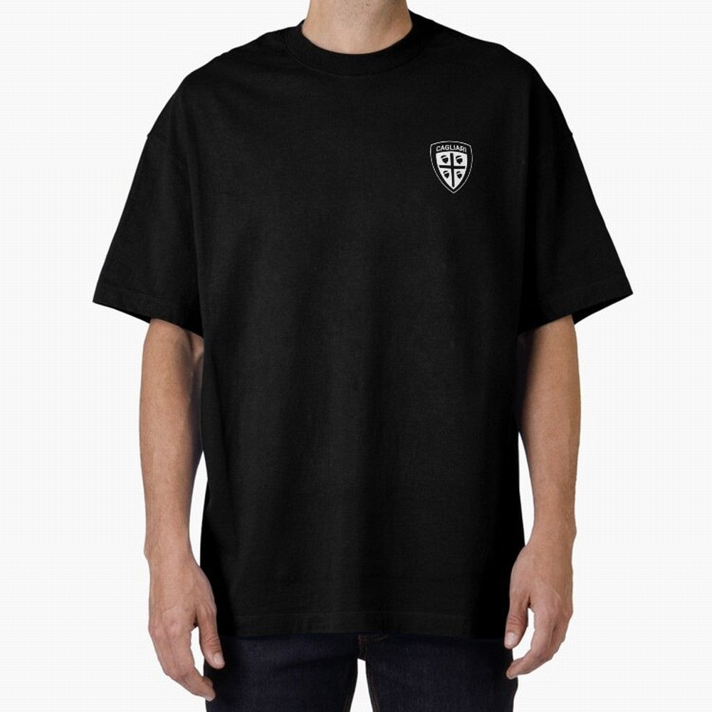 CAGLIARI Oversized T-Shirt Celebrate Soccer Greatness during FIFA World Cup 2026 USA Canada Mexico for Fans of Messi, CR7 and Mbappe and Spain and Netherlands, Bringing Retro Football Energy, Iconic Rivalries, Trophy Chase Drama and Stadium