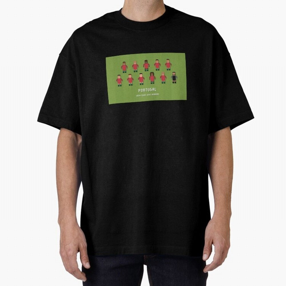 Portugal Euro 2016 Winning Squad Oversized T-Shirt Honor FIFA World Cup 2026 USA Canada Mexico Spirit, Celebrating England, France and Netherlands, Mbappe and Neymar, Goal Celebration Energy, Supporter Heritage, Football Icons and Worldwide