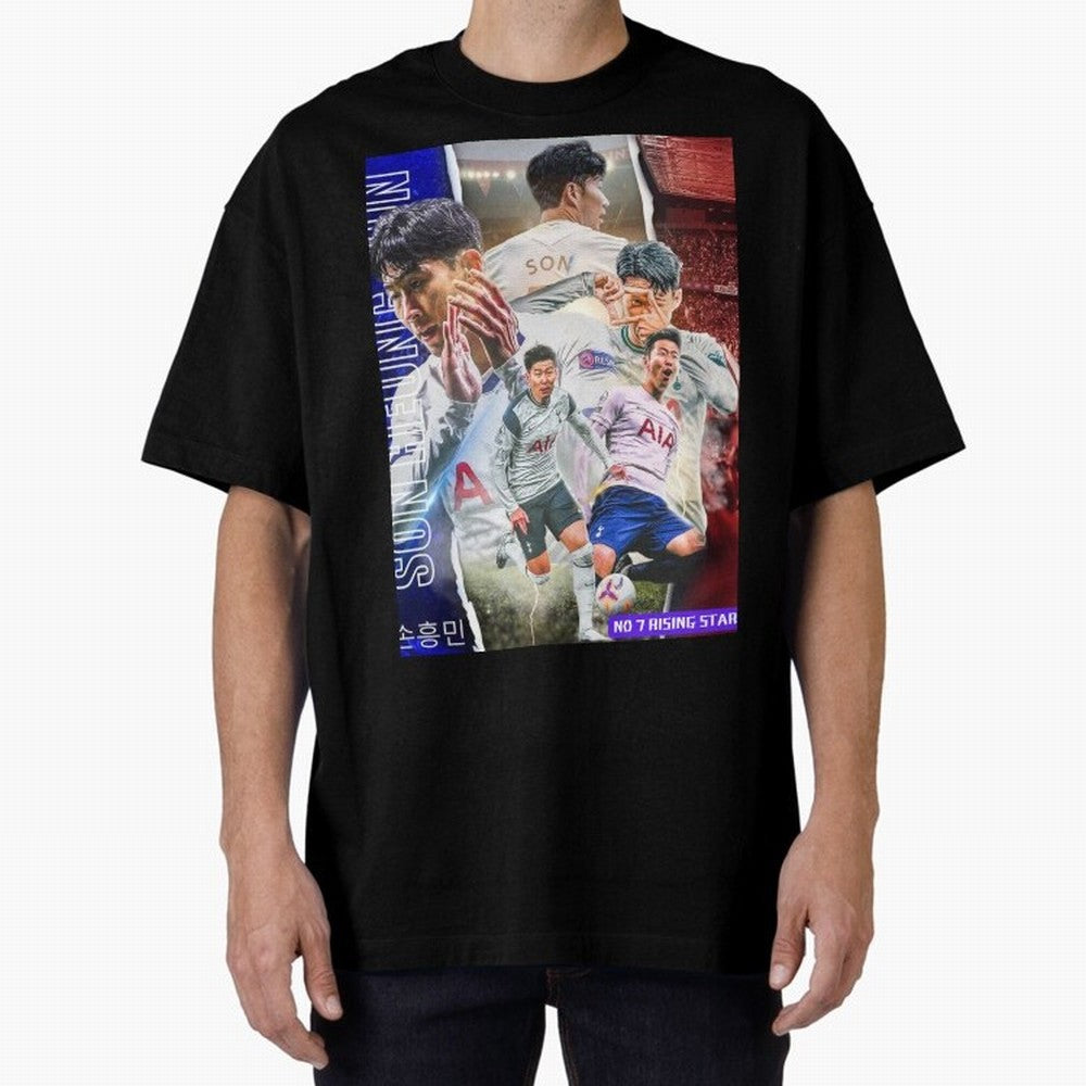 THE 7 STAR SON HEUNG MIN SPECIAL ON REDBUBBLE Oversized T-Shirt Carry the Dream of FIFA World Cup 2026 Spirit, Inspired by France, CR7, Football History, Final Match Energy, Crowd Noise and Once in a Lifetime Moments; Ideal for Fans Who Follow