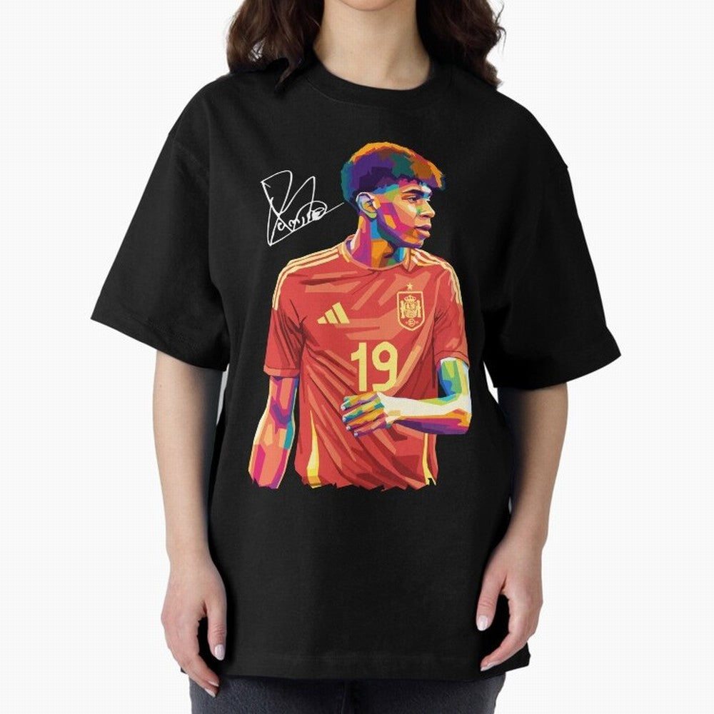 Lamine Yamal Pop Art Oversized T-Shirt Turn Up for FIFA World Cup 2026 Celebrating Neymar, England, France and Netherlands Energy, Champion Mindset, Group Stage Buzz, Knockout Tension and Passionate Fan Culture; Built for Supporters Chasing Trophy