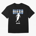 Diego 1960-2020 Oversized T-Shirt Elevate Match Day Hype around FIFA World Cup 2026, Cristiano Ronaldo, Haaland and CR7, England, France and Netherlands, Stadium Chants, National Pride, Trophy Dreams and Unforgettable Football Memories; Ideal for