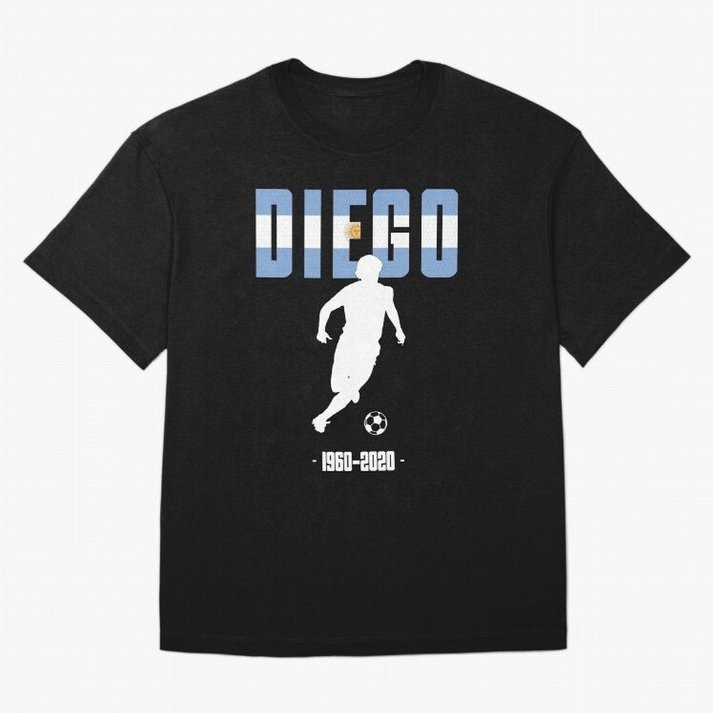 Diego 1960-2020 Oversized T-Shirt Elevate Match Day Hype around FIFA World Cup 2026, Cristiano Ronaldo, Haaland and CR7, England, France and Netherlands, Stadium Chants, National Pride, Trophy Dreams and Unforgettable Football Memories; Ideal for