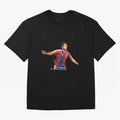 Legends of The Beautiful Game Cartoon Collection Legends Romario Cartoon Artwork162 Oversized T-Shirt Support the Legends of FIFA World Cup 2026 USA Canada Mexico for Fans of Mbappe and Neymar and Spain, Bringing Football History, Final Match