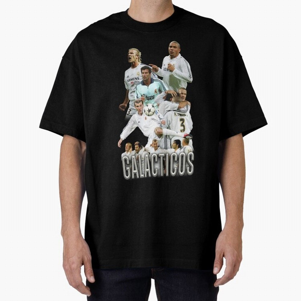 Galacticos Real Madrid Oversized T-Shirt Feel Global Football Passion for FIFA World Cup 2026 Group Stage, Featuring Haaland and Mbappe, Netherlands, Worldwide Fan Energy, Dramatic Goals, Stadium Lights and Championship Celebrations; Made for Die
