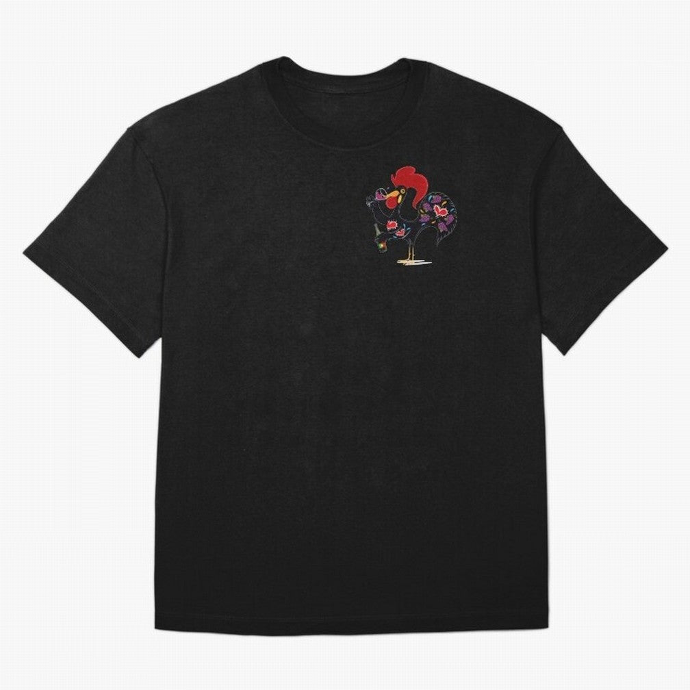 Portuguese Rooster Drinking Wine Oversized T-Shirt Make Every Kick Count in FIFA World Cup 2026 Group Stage Celebrating Mbappe, France and Portugal Energy, Football Passion, Legendary Performances, Festival Vibes and Supporter Community; Perfect