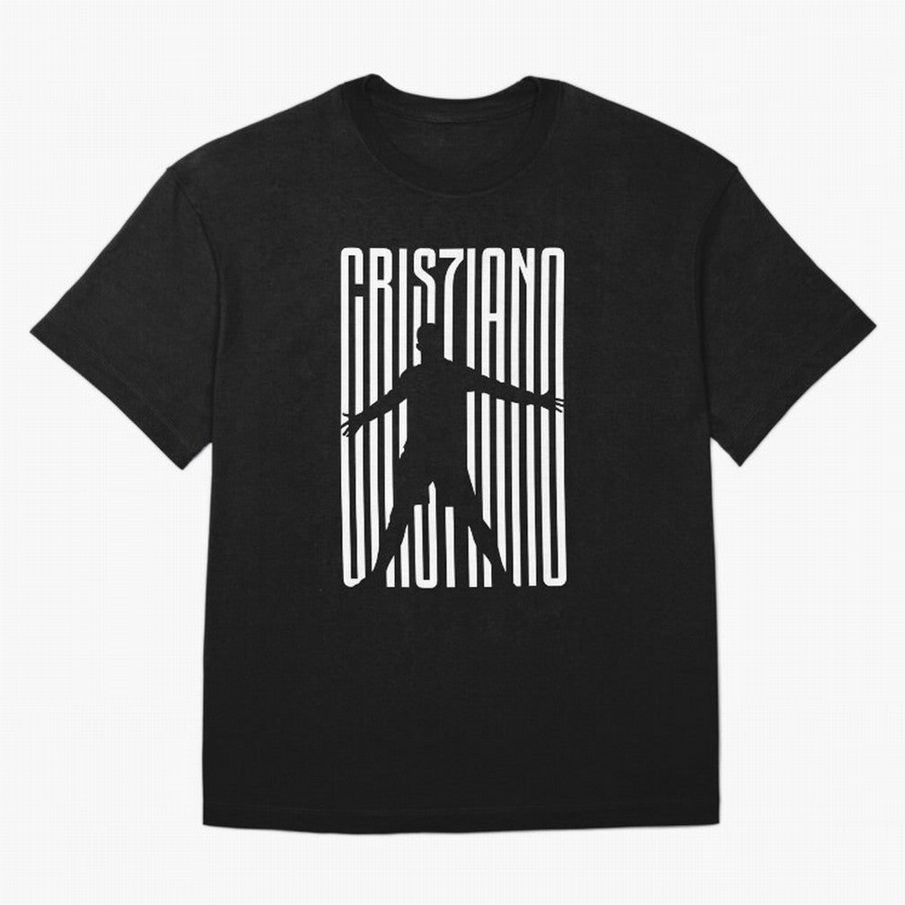 Christiano Ronaldo Icon black Jersey 2023 Oversized T-Shirt Elevate the FIFA World Cup 2026 Journey through CR7 and Messi Highlights, Argentina and Brazil Pride, Sports Nostalgia, International Competition, Famous Players and Unforgettable