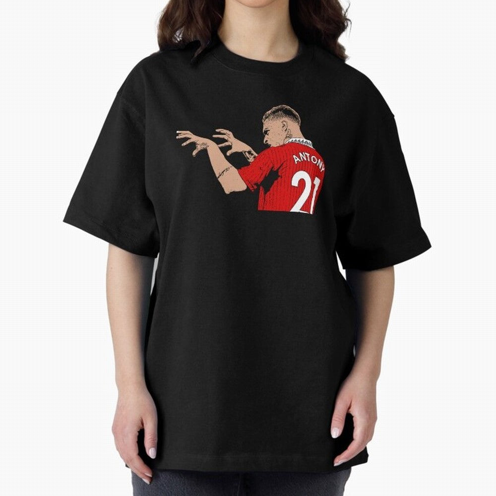 Antony Oversized T-Shirt Represent Football Lovers during the FIFA World Cup 2026 Journey through CR7 and Messi Highlights, France and Portugal Pride, Goal Celebration Energy, Supporter Heritage, Football Icons and Worldwide Tournament Joy; Great