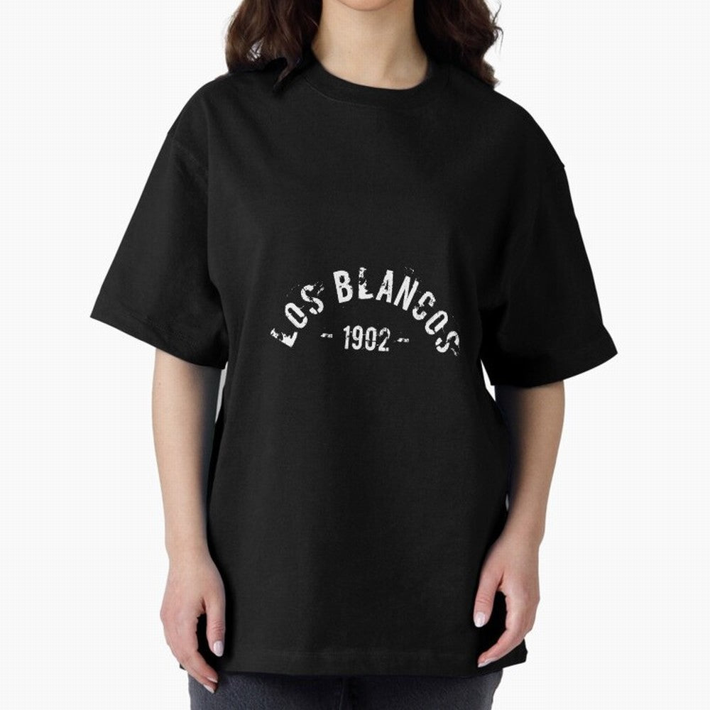 Los Blancos 1902 Oversized T-Shirt Enjoy the Biggest Football Party of FIFA World Cup 2026 Group Stage with Neymar, France Energy, Football History, Final Match Energy, Crowd Noise and Once in a Lifetime Moments; Ideal for Football Dads, Football