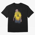 Thierry Henry Arsenal Illustration Oversized T-Shirt Elevate FIFA World Cup 2026 Group Stage for Fans of Neymar, Haaland and Cristiano Ronaldo and Argentina and Brazil, Bringing Worldwide Fan Energy, Dramatic Goals, Stadium Lights and Championship