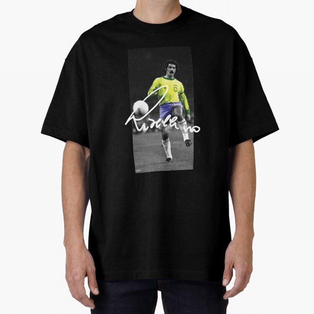 Rivelino FOOTBALL LEGENDS Oversized T-Shirt Bring World Football Passion into the FIFA World Cup 2026 Journey through Haaland Highlights, Netherlands Pride, Goal Celebration Energy, Supporter Heritage, Football Icons and Worldwide Tournament Joy;
