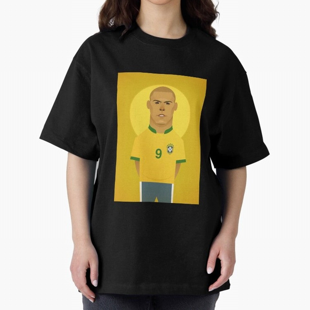 Brazilian Football Player from Milano Oversized T-Shirt Keep the Legacy of FIFA World Cup 2026 USA Canada Mexico for Fans of Cristiano Ronaldo, Haaland and CR7 and Brazil, Portugal and Argentina, Bringing Match Day Excitement, Supporter Culture,