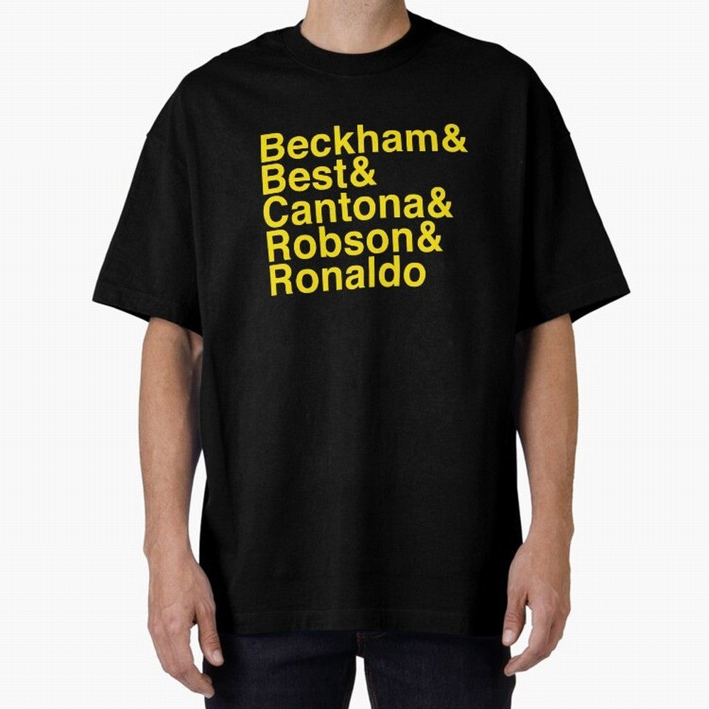 Man Utd Star Players Oversized T-Shirt Capture Match Day Hype around FIFA World Cup 2026, Cristiano Ronaldo, Haaland and CR7, Argentina and Brazil, Retro Football Energy, Iconic Rivalries, Trophy Chase Drama and Stadium Atmosphere; Ideal for