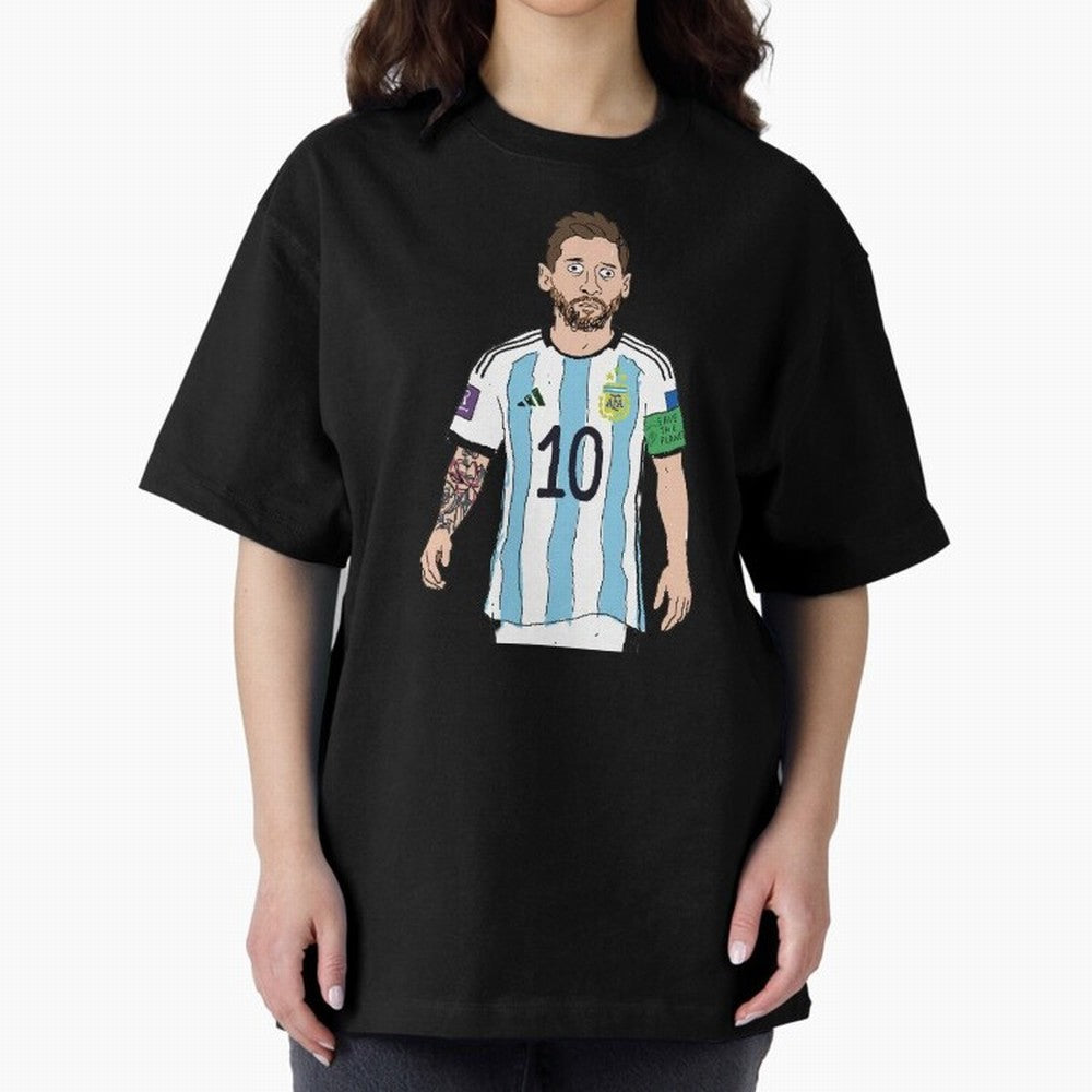 Badly Drawn Messi Classic T-Shirt Celebrate Football Heritage in Match Day Hype around FIFA World Cup 2026, Neymar, Portugal, Spain and Germany, Worldwide Fan Energy, Dramatic Goals, Stadium Lights and Championship Celebrations; Perfect for Fans,