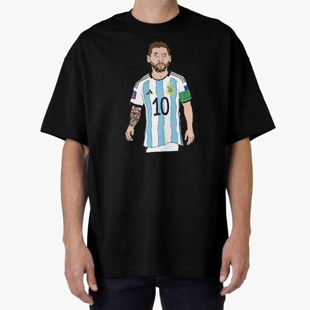 Badly Drawn Messi Classic T-Shirt Celebrate Football Heritage in Match Day Hype around FIFA World Cup 2026, Neymar, Portugal, Spain and Germany, Worldwide Fan Energy, Dramatic Goals, Stadium Lights and Championship Celebrations; Perfect for Fans,