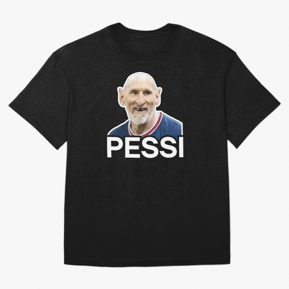 PESSI MEME Classic T-Shirt Honor Champions and Dreams in Match Day Hype around FIFA World Cup 2026, Messi, England and Germany, Vintage Soccer Flavor, Modern Football Stars, National Flags and Final Night Emotion; Perfect for Supporters Who Want