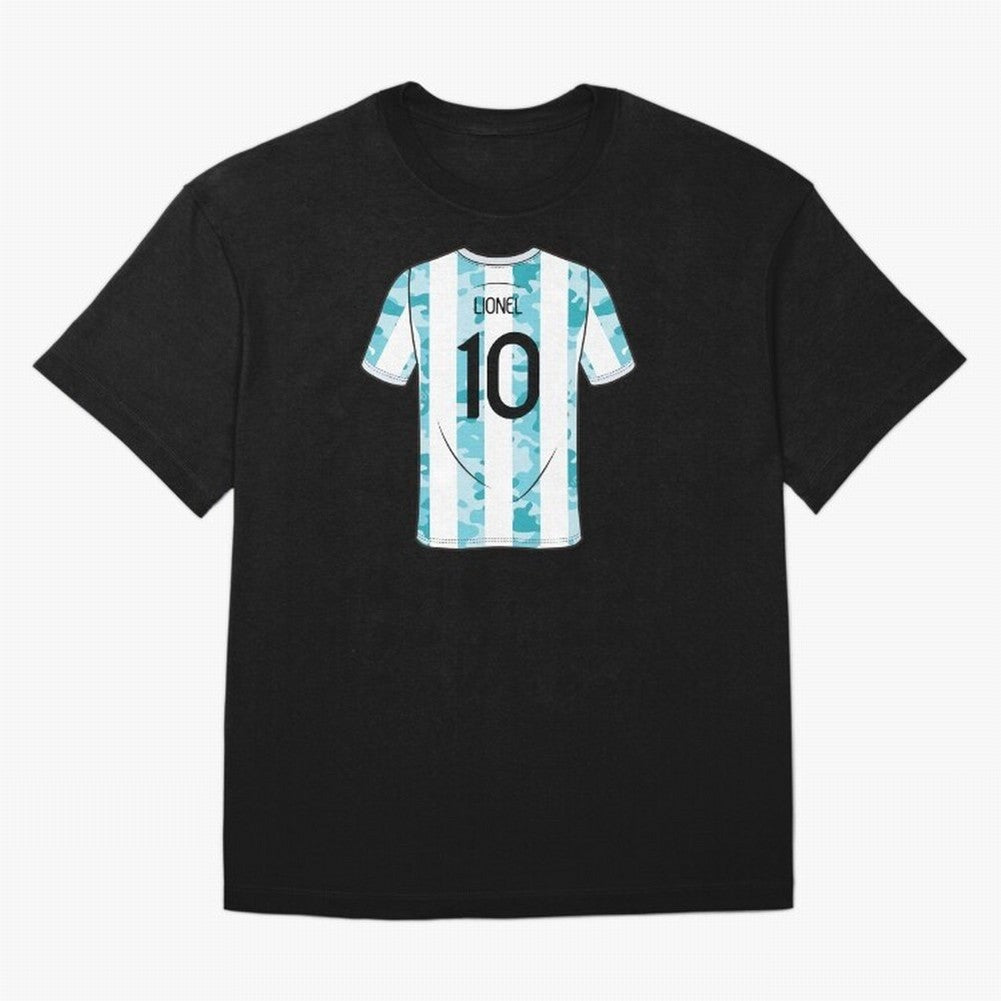 Jersey Illustration LeoMessi Classic T-Shirt Join the Global Buzz around Match Day Hype around FIFA World Cup 2026 USA Canada Mexico, Cristiano Ronaldo, Haaland and CR7, England, France and Netherlands, Stadium Chants, National Pride, Trophy Dreams