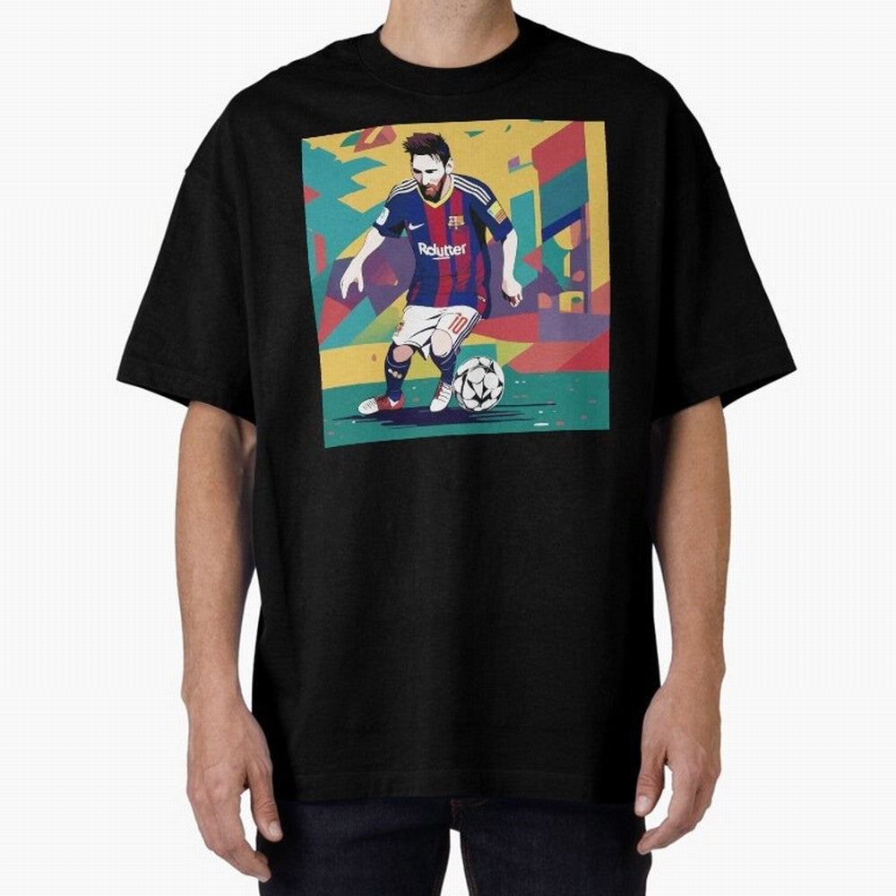 Lionel Messi Barcelona Football Classic T-Shirt Celebrate Unforgettable Nights in FIFA World Cup 2026 Group Stage Spirit, Highlighting England and Germany, Mbappe and Neymar, Retro Football Energy, Iconic Rivalries, Trophy Chase Drama and Stadium