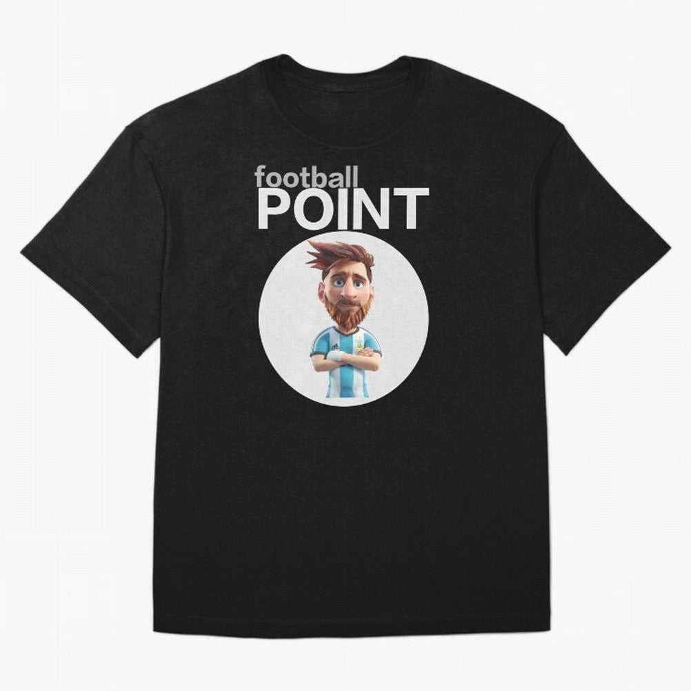 football POINT Oversized T-Shirt Celebrate Fan Culture around FIFA World Cup 2026 USA Canada Mexico Spirit, Celebrating Argentina, France and Brazil, Messi, CR7 and Mbappe, Classic Soccer Heritage, Championship Pressure, Fan Loyalty and