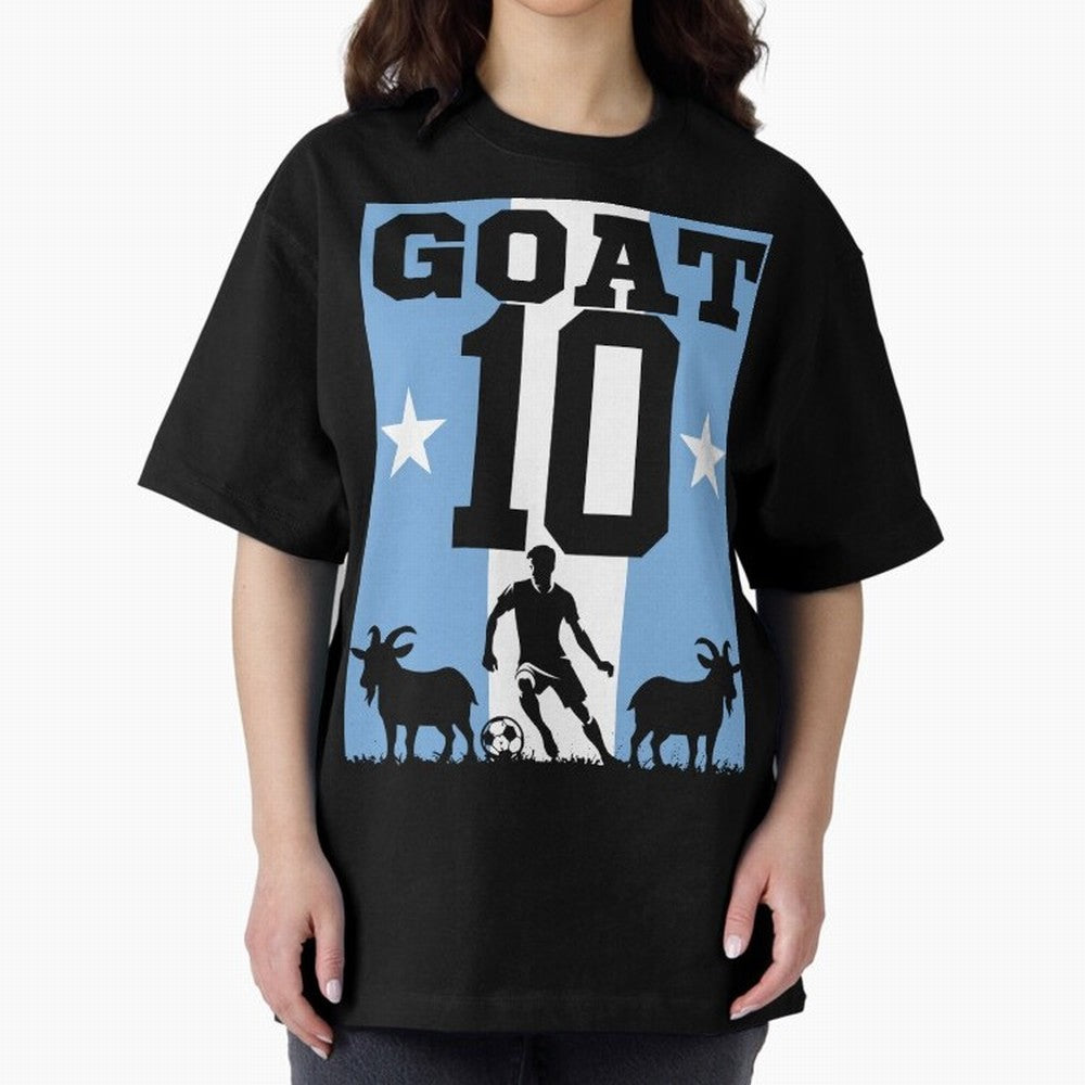 The Goat 10 Argentina World Cup 2026 Classic T-Shirt Celebrate Global Passion for FIFA World Cup 2026 USA Canada Mexico for Fans of Neymar, Haaland and Cristiano Ronaldo and England, Bringing Retro Football Energy, Iconic Rivalries, Trophy Chase