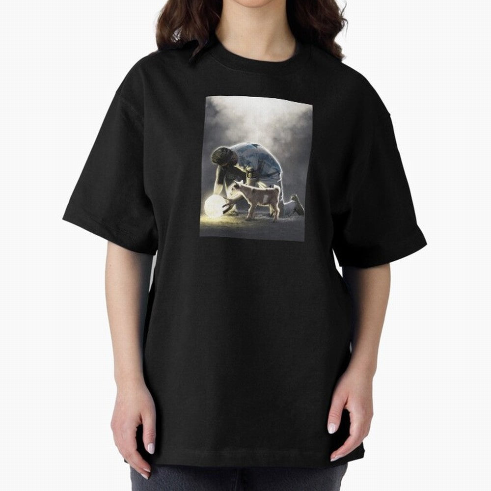 LIONEL MESSI GOAT Oversized T-Shirt Stand Proud for Match Day Hype around FIFA World Cup 2026 Group Stage, Messi and Cristiano Ronaldo, Argentina, France and Brazil, Football Festival Excitement, Trophy Ambitions, Country Rivalries and Star Player