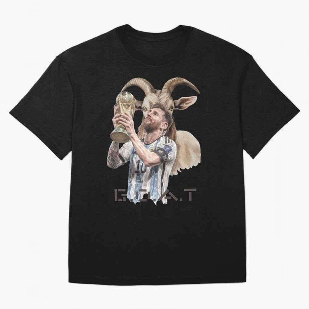 The G.O.A.T of Football, Lionel Messi Classic T-Shirt Feel the Roar of the FIFA World Cup 2026 Group Stage Journey through CR7 and Messi Highlights, Netherlands Pride, Championship Spirit, Famous Goals, Roaring Crowds and International Football