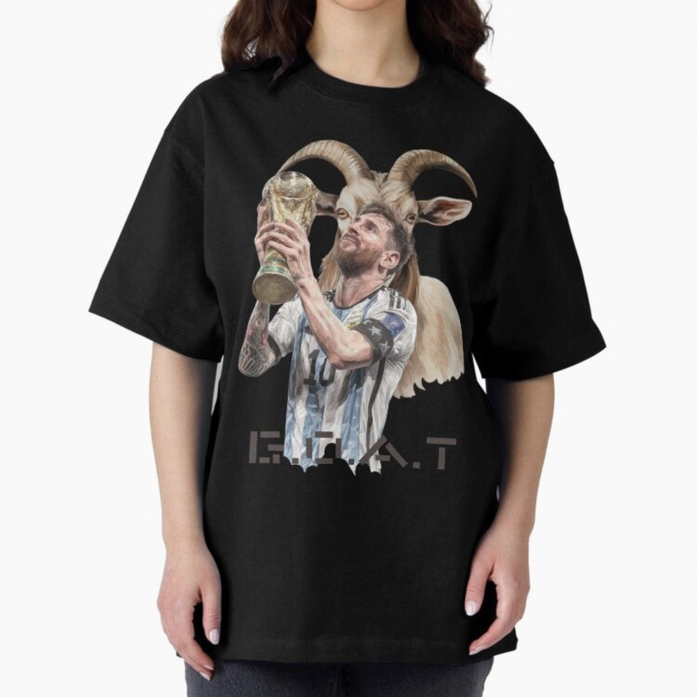 The G.O.A.T of Football, Lionel Messi Classic T-Shirt Feel the Roar of the FIFA World Cup 2026 Group Stage Journey through CR7 and Messi Highlights, Netherlands Pride, Championship Spirit, Famous Goals, Roaring Crowds and International Football