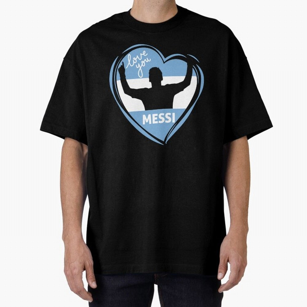 Love Lionel Messi Classic T-Shirt Celebrate Fan Culture around Global Football Passion for FIFA World Cup 2026 Group Stage, Capturing Messi and Cristiano Ronaldo, Argentina, France and Brazil, Game Day Rituals, Football Legends, Country Pride and