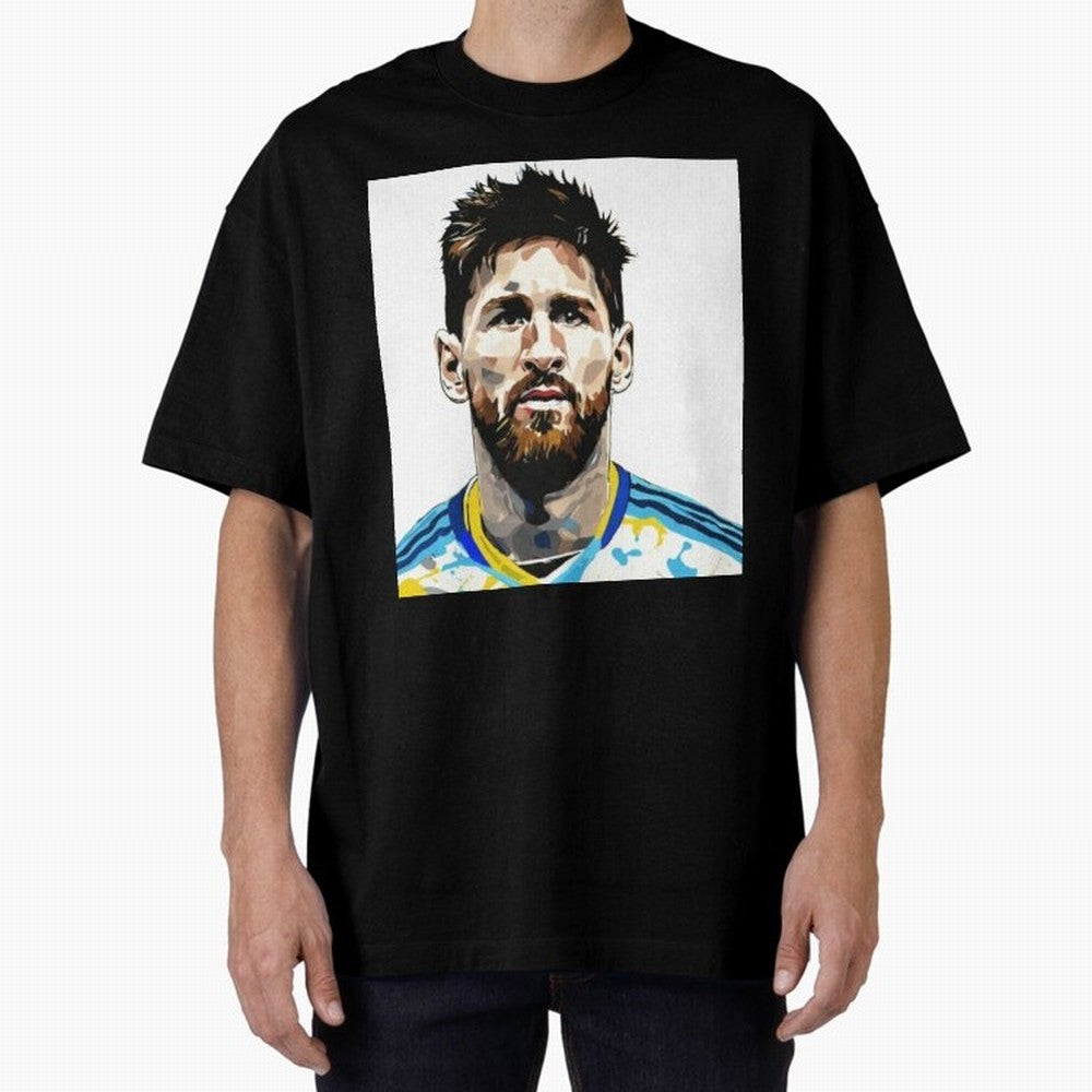 Lionel Messi Oversized T-Shirt Step into the FIFA World Cup 2026 Group Stage Journey through Cristiano Ronaldo, Haaland and CR7 Highlights, Argentina and Brazil Pride, Retro Football Energy, Iconic Rivalries, Trophy Chase Drama and Stadium