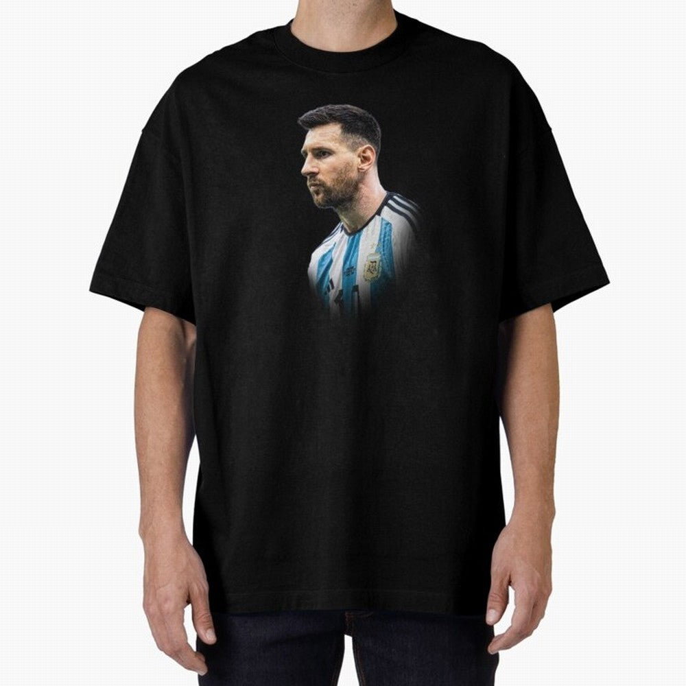 Lionel Messi Oversized T-Shirt Turn Football Passion into Match Day Hype around FIFA World Cup 2026 Group Stage, Haaland, Spain and Netherlands, Stadium Chants, National Pride, Trophy Dreams and Unforgettable Football Memories; Great for Supporters