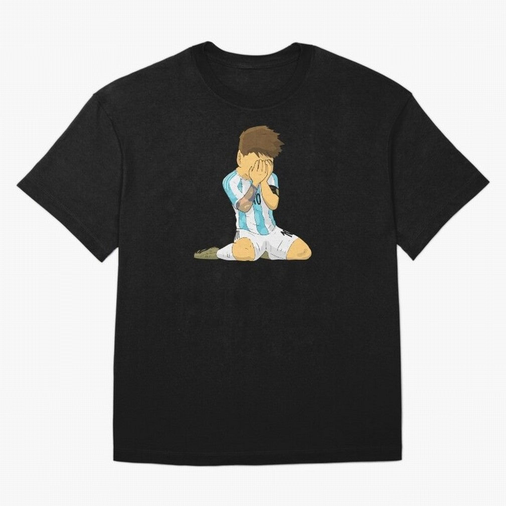 Messi Copa America Moment Oversized T-Shirt Show Championship Spirit for FIFA World Cup 2026 for Fans of Mbappe and England, France and Netherlands, Bringing Tournament Hype, Historic Matchups, Family Viewing Parties and Global Sports Pride; Ideal