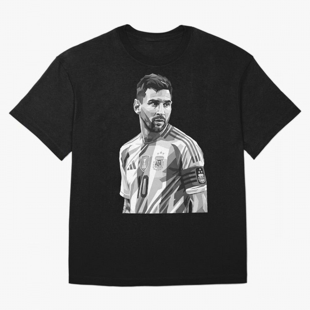 Messi grayscale Classic T-Shirt Celebrate Every Goal in Match Day Hype around FIFA World Cup 2026, Haaland and Mbappe, Argentina and Brazil, Vintage Soccer Flavor, Modern Football Stars, National Flags and Final Night Emotion; Great for Supporters