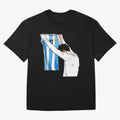 Lionel Messi holding his shirt, Argentina copa america| Perfect Gift For you and friends Classic T-Shirt Refresh the FIFA World Cup 2026 Group Stage Journey through Messi, CR7 and Mbappe Highlights, Argentina Pride, Football Festival Excitement,