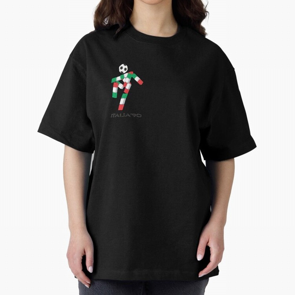 italia 90 footballer logo Classic T-Shirt Support Your Favorite Stars during FIFA World Cup 2026 Spirit, Featuring Portugal, Messi, CR7 and Mbappe, Classic Soccer Heritage, Championship Pressure, Fan Loyalty and International Pride; Perfect for