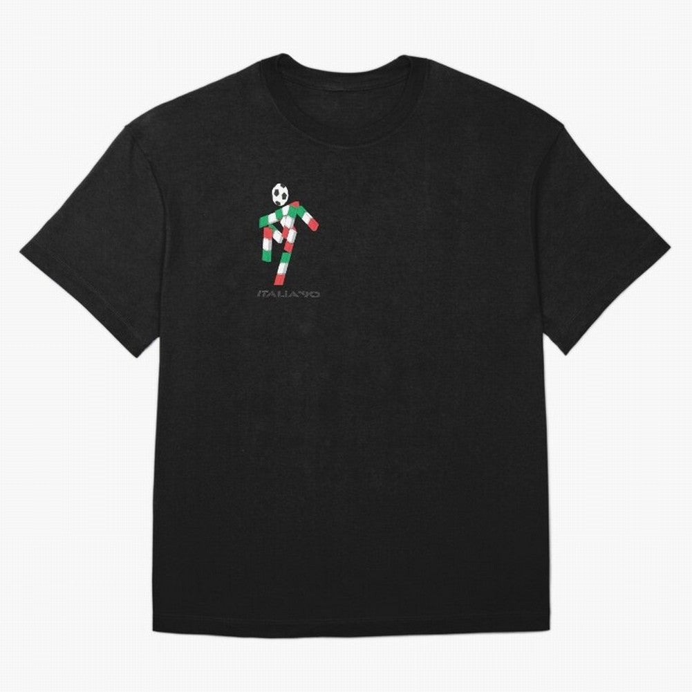italia 90 footballer logo Classic T-Shirt Support Your Favorite Stars during FIFA World Cup 2026 Spirit, Featuring Portugal, Messi, CR7 and Mbappe, Classic Soccer Heritage, Championship Pressure, Fan Loyalty and International Pride; Perfect for