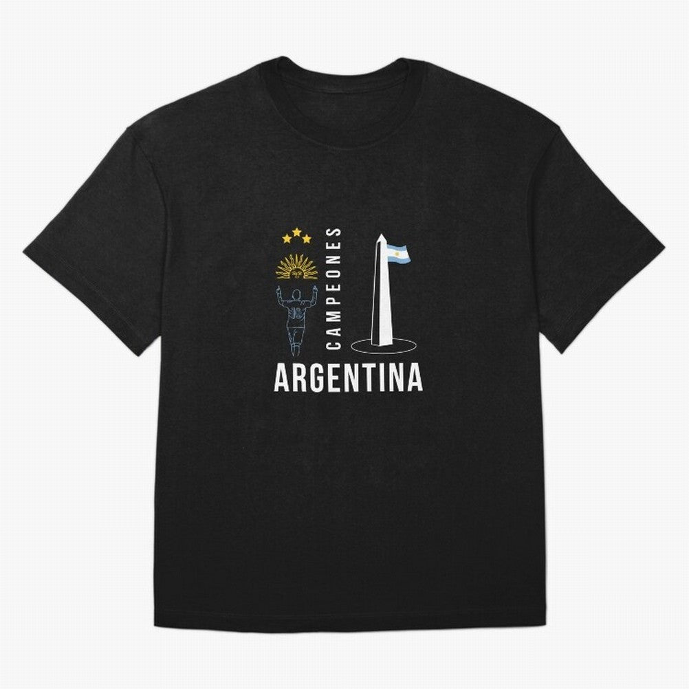 Argentina Campeon Essential T-Shirt Celebrate the Magic of FIFA World Cup 2026 with Mbappe and Neymar, France and Portugal Energy, Stadium Memories, Football Loyalty, International Chants and Championship Tradition; Perfect for People Who Love