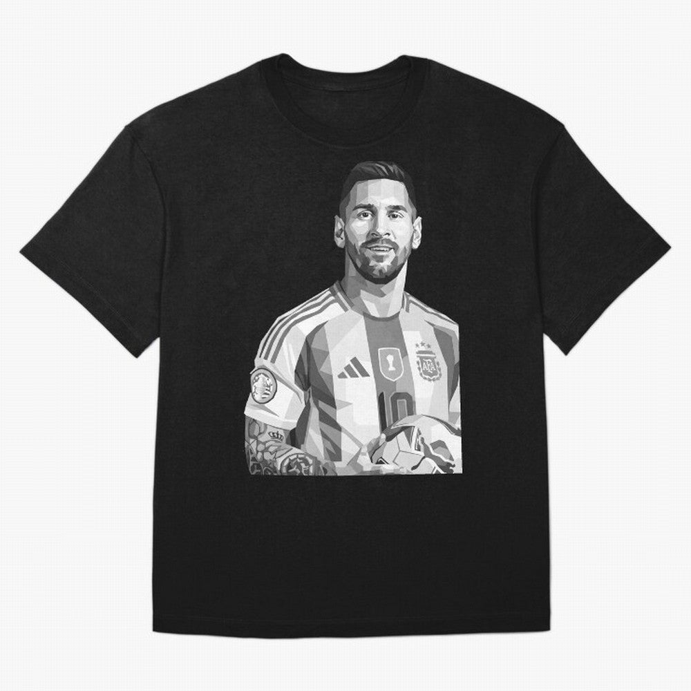 Messi grayscale Classic T-Shirt Keep the Match Day Mood of FIFA World Cup 2026 USA Canada Mexico for Fans of Haaland and Mbappe and Brazil, Bringing Worldwide Fan Energy, Dramatic Goals, Stadium Lights and Championship Celebrations; Perfect for
