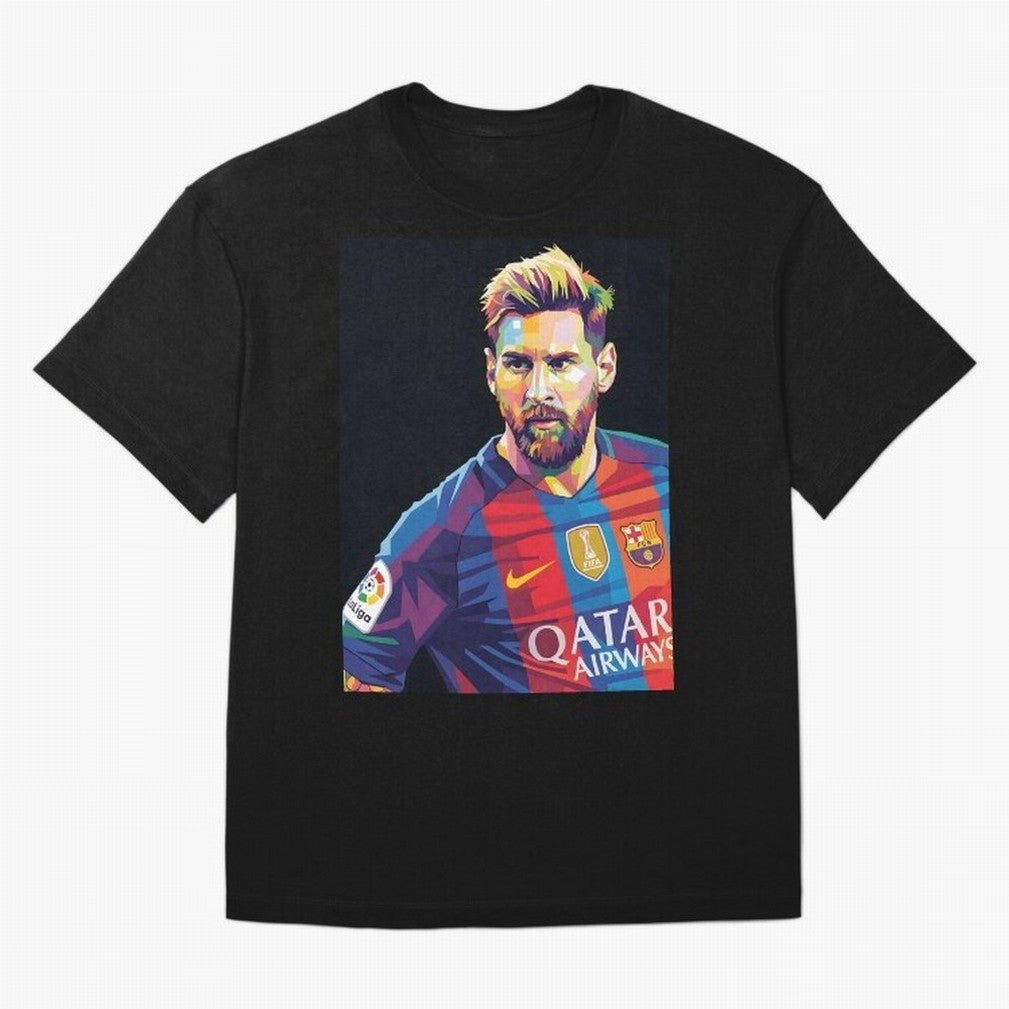 Messi Wpap Oversized T-Shirt Carry the Dream of FIFA World Cup 2026 Spirit, Capturing England, Messi and Cristiano Ronaldo, Fan Favorite Moments, National Team Passion, Big Match Drama and Soccer History; Great for Watch Parties, Sports Bars,